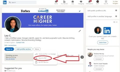 How to Download Resume from LinkedIn