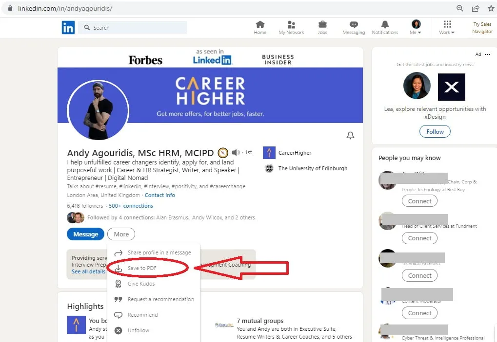 How to Download Your Resume from LinkedIn on a Phone