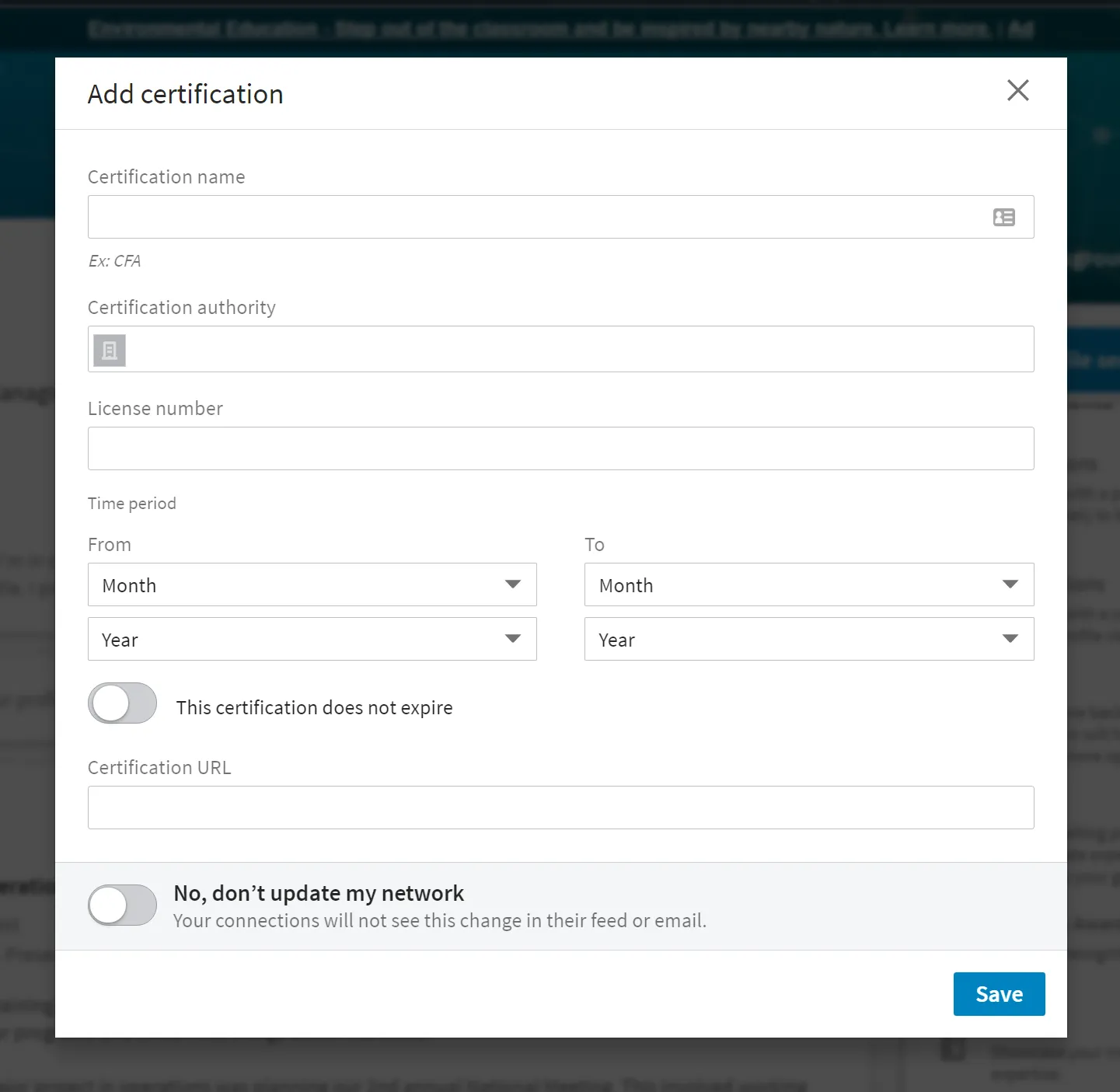 How to Add AWS Certification to LinkedIn