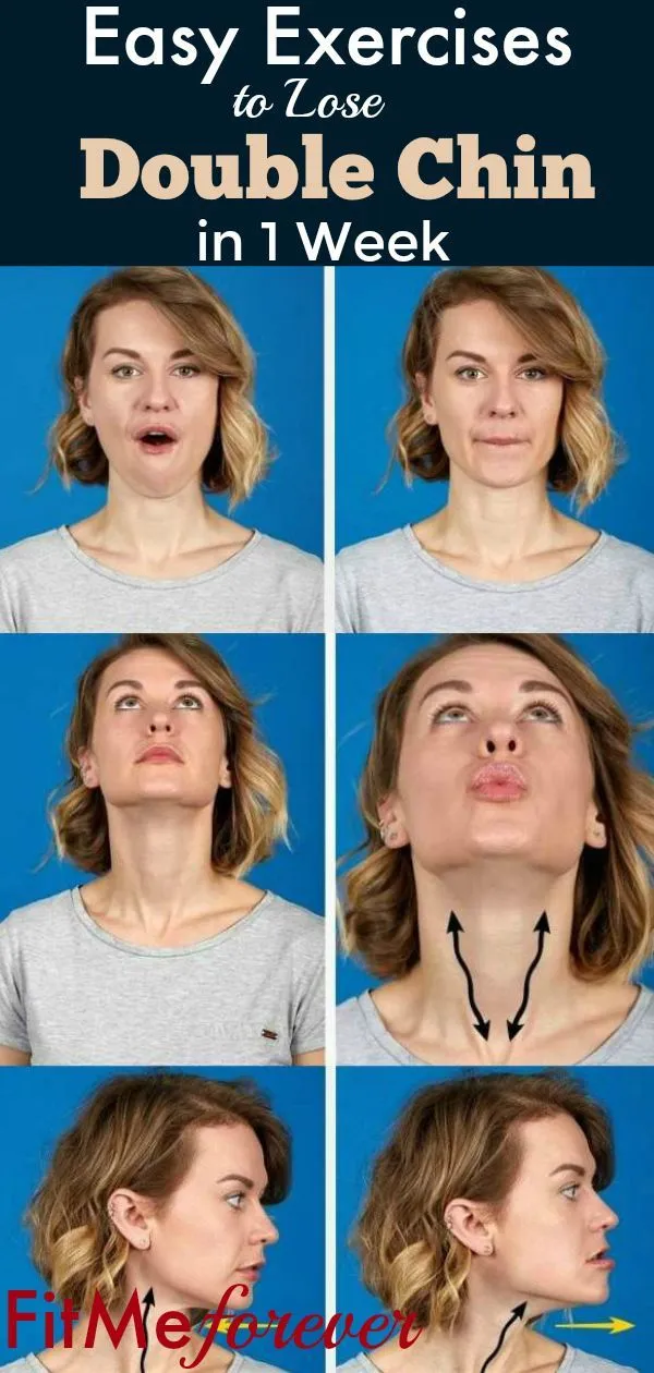 Best Exercises to Get Rid of Double Chin Fast in 1 Week  Double Chin 