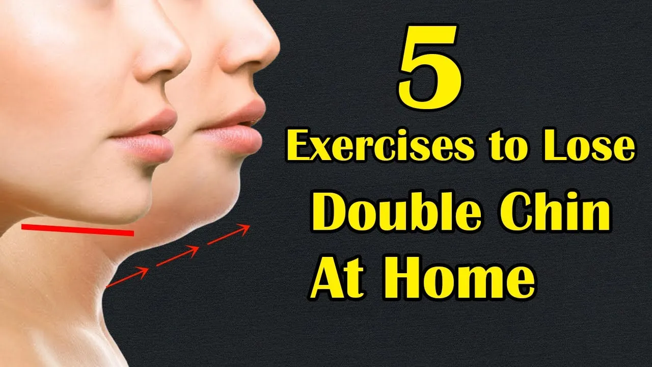 5 Simple Exercises To Lose Double Chin Fast  How To Get Rid of Double 