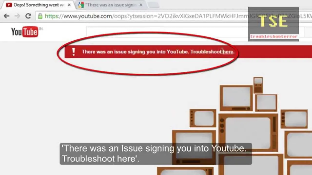 How to fix youtube signing in issue Sorry something went wrong Our 