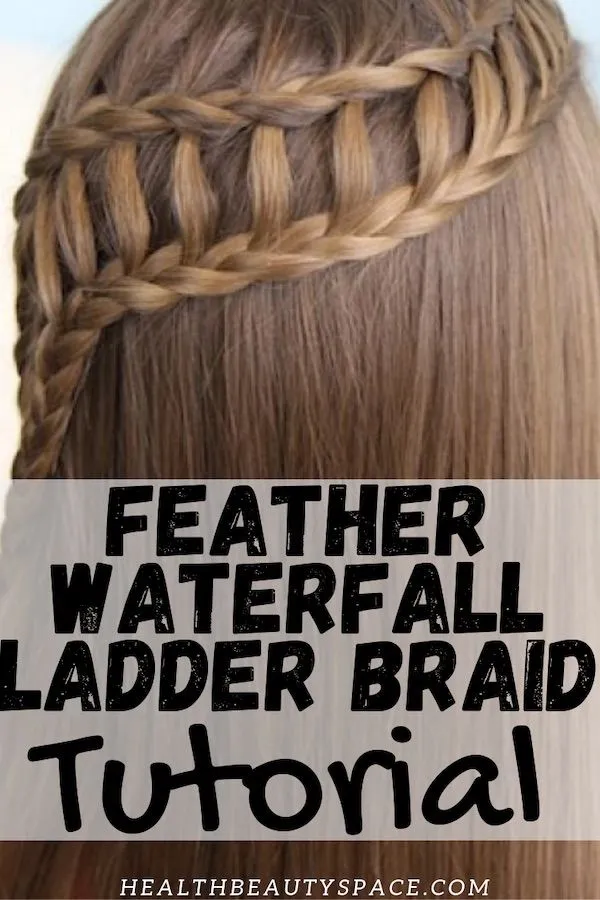 Step By Step Tutorial To A Great Feather Waterfall Braid  Ladder braid 