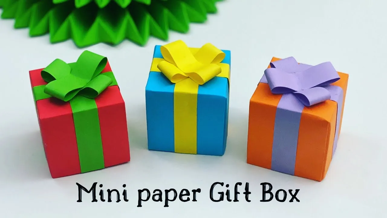 DIY MINI PAPER GIFT BOX  Paper Craft  Easy Origami Gift Box DIY 