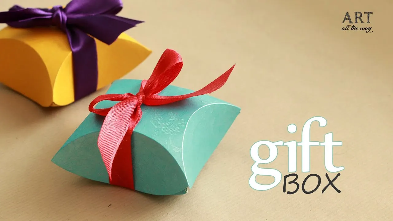 How to make  Gift Box  Easy DIY arts and crafts  YouTube