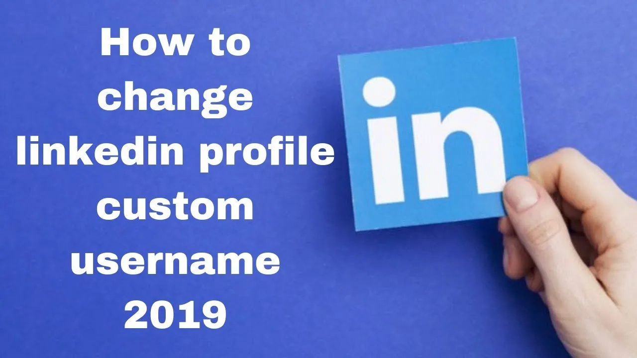 How to change linkedin profile custom username 2019  YouTube