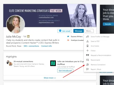 How to Disconnect from Someone on LinkedIn
