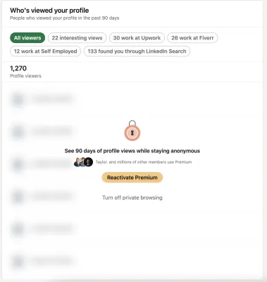 Can Premium LinkedIn Users View Anonymous Profile Visitors