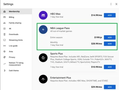 How to Get League Pass on YouTube TV for Live Sports Streaming