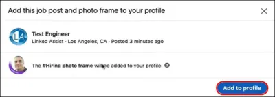 Adding the Hiring Badge to Your LinkedIn Profile