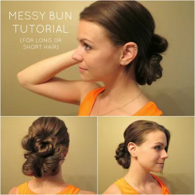 Creative Hairstyling Tutorial for a Messy Hair Bun