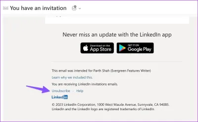 How to Unsubscribe from LinkedIn Emails