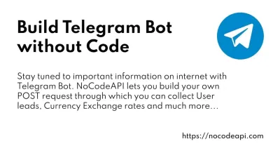 Creating a Telegram Bot Without Coding Skills