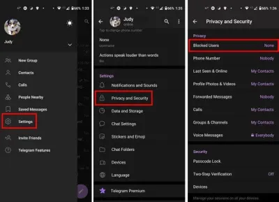 How to Block Users on Telegram