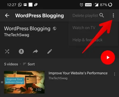Removing a Playlist from Your YouTube Library