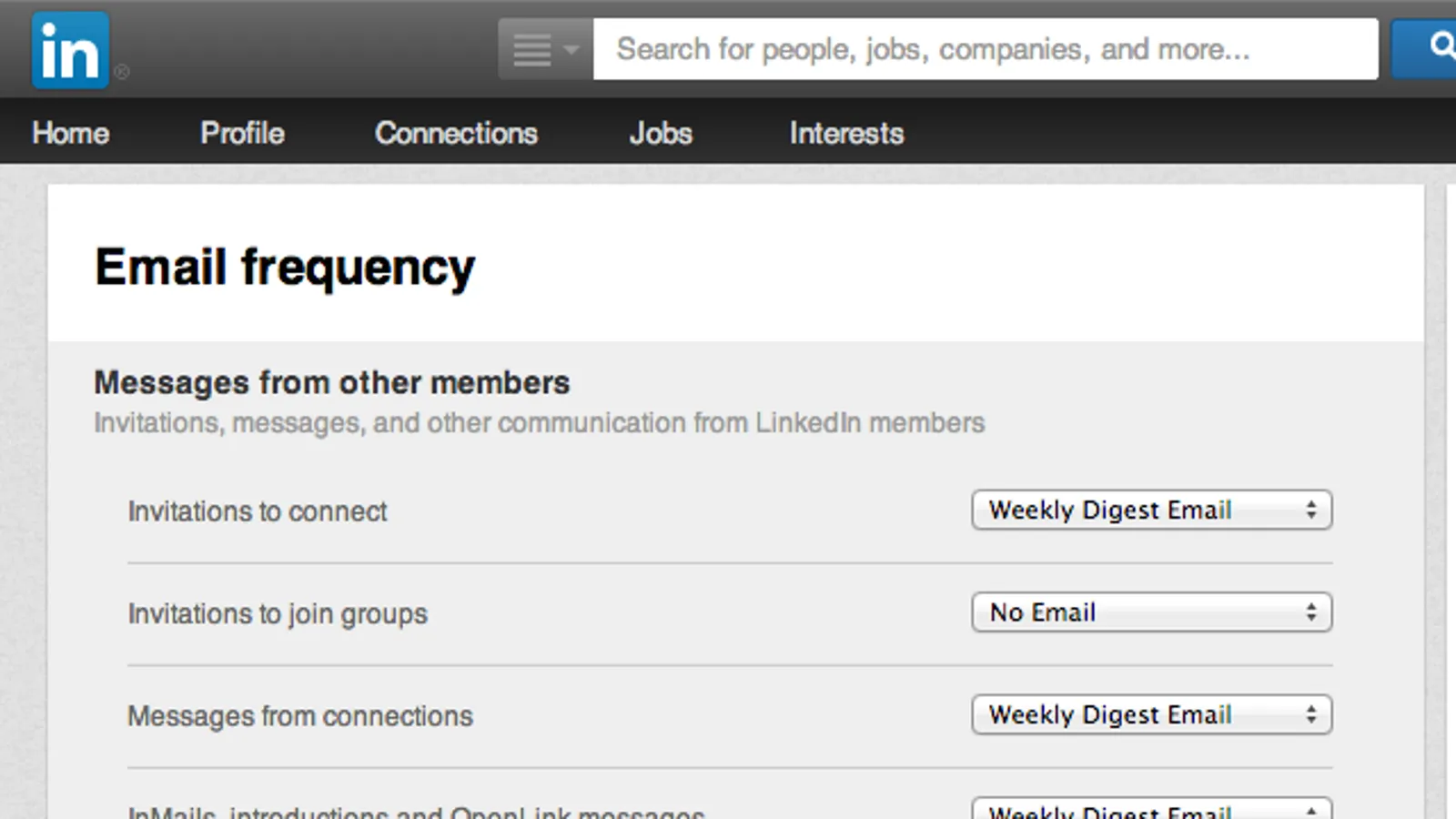 Unsubscribe from All LinkedIn Emails with a Click