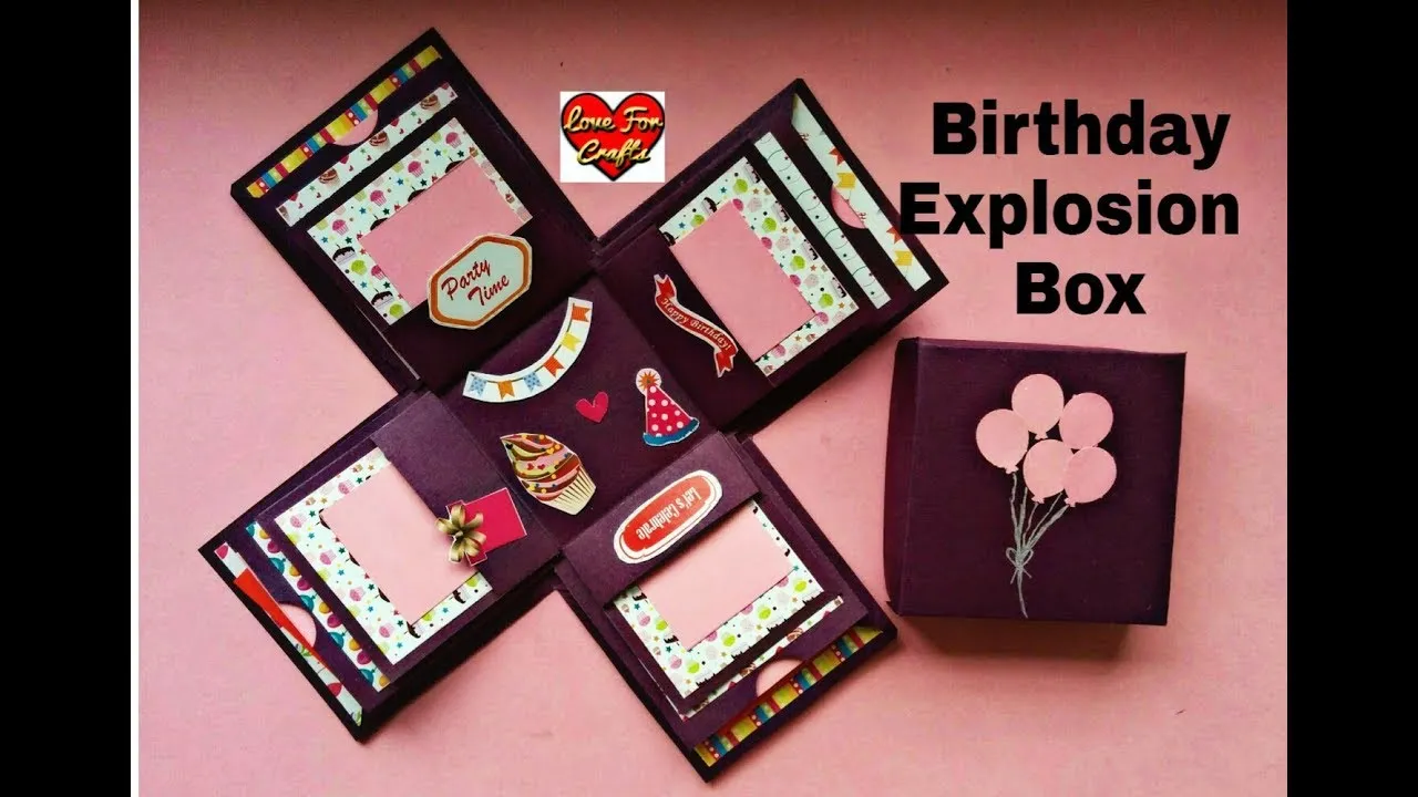 Creating a Handmade Explosion Box Birthday Card