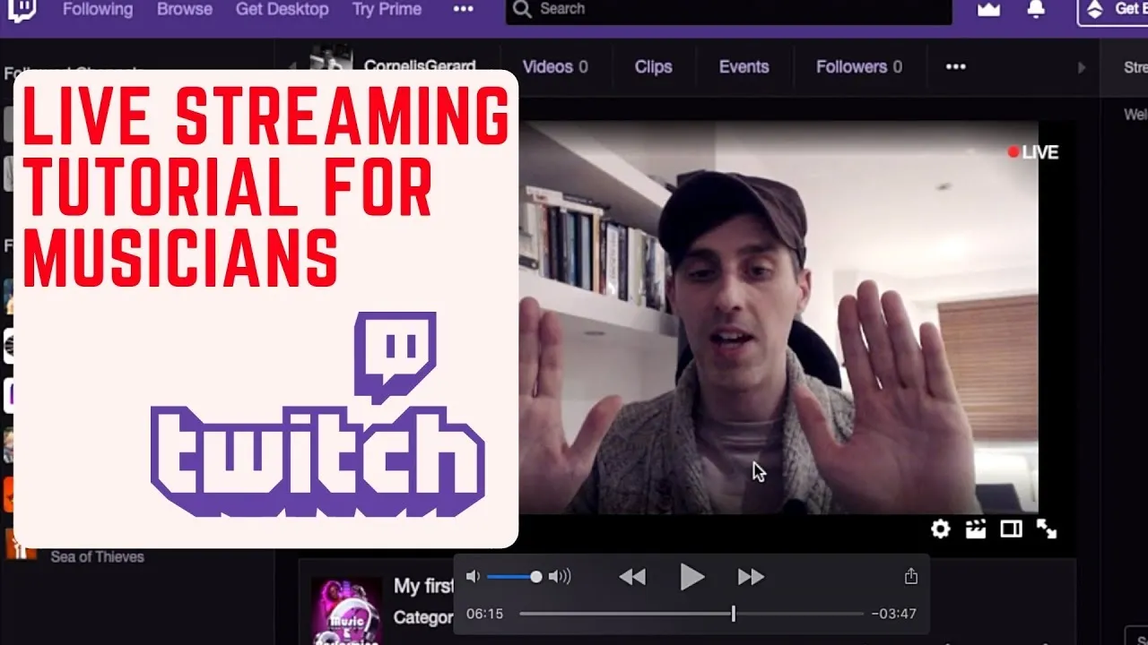 Live Streaming Tutorial For Musicians Using Twitch and OBS  YouTube