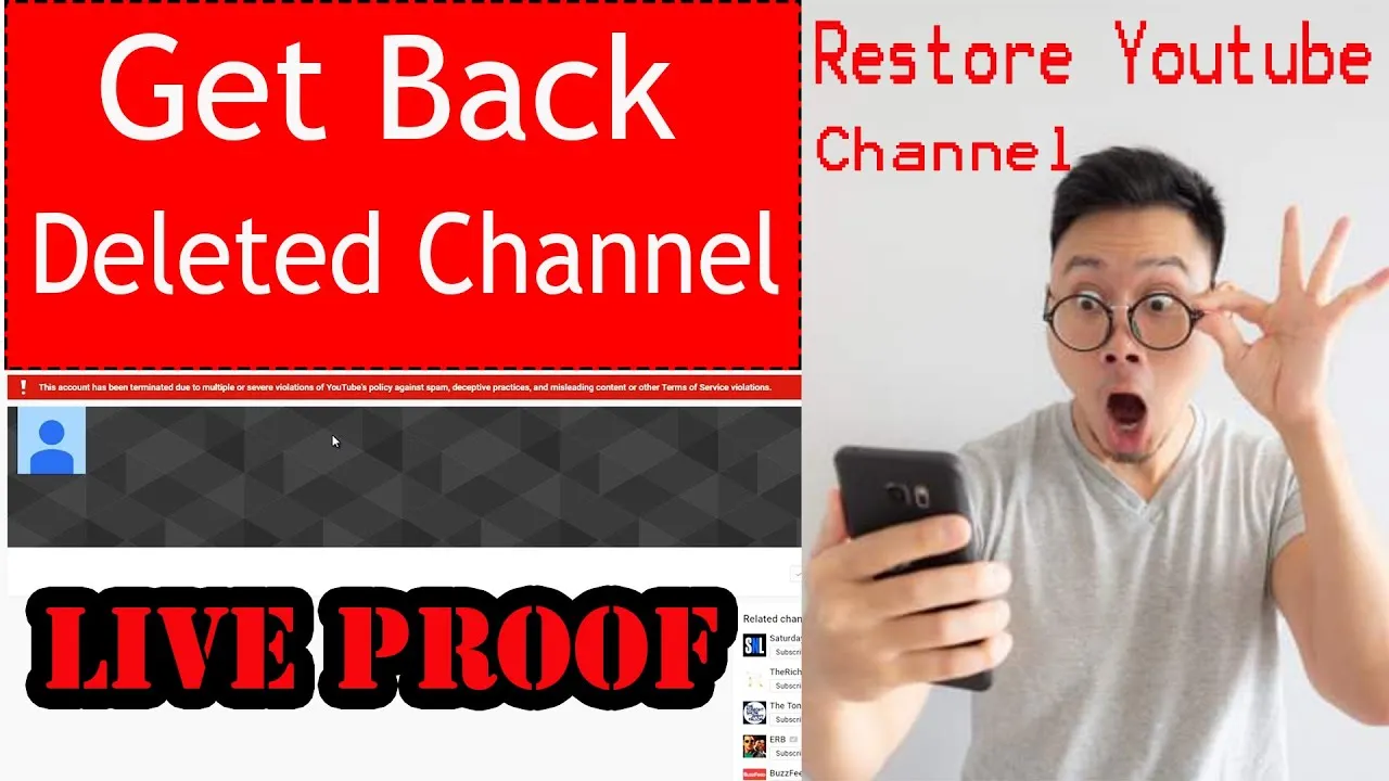 How To Recover Permanently Deleted Youtube Channel  Get Back Deleted 