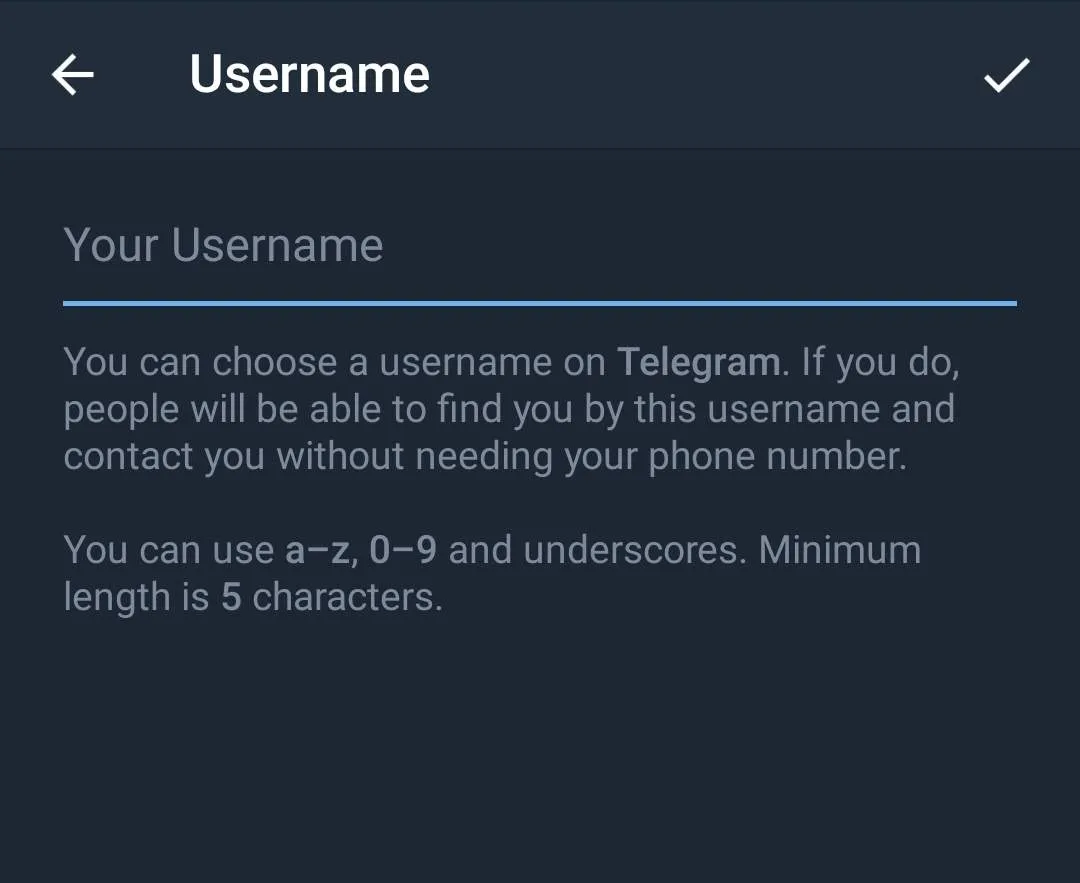 How to add someone on Telegram without phone number