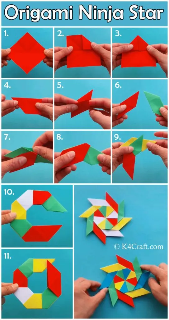 Easy Crafting Guide to Make a Paper Ninja Star