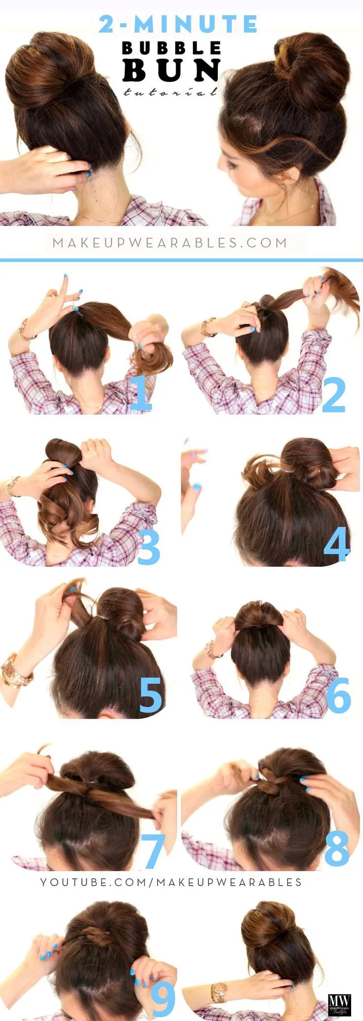 Quick and Simple Tutorials for Creating Bun Hairstyles