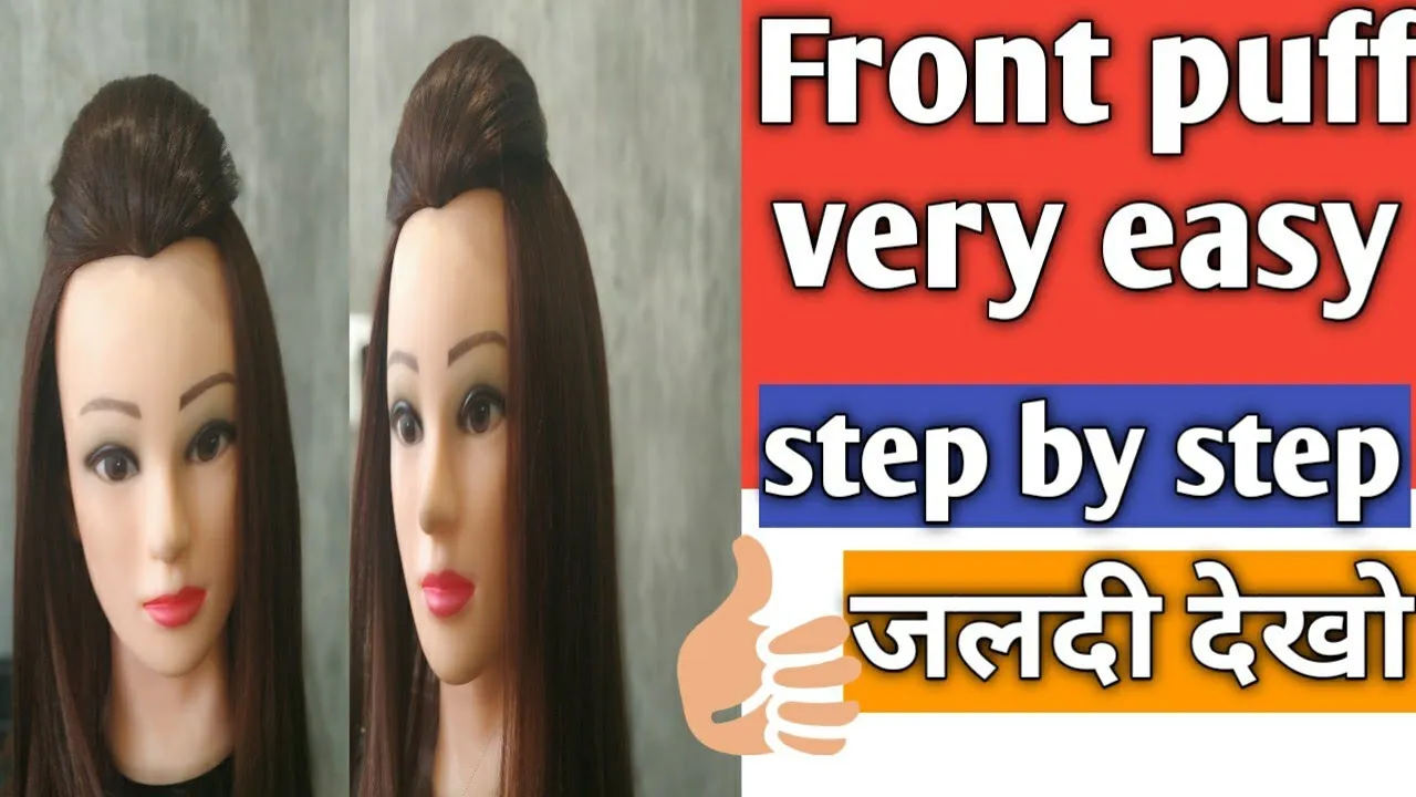 Front puff hairstyle very easy  YouTube