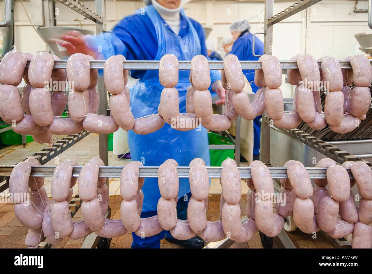 Meat Plant Sausage Production High Resolution Stock Photography and 