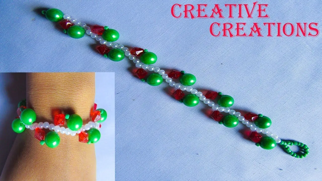 How to make easy beautiful Bracelet at home  YouTube