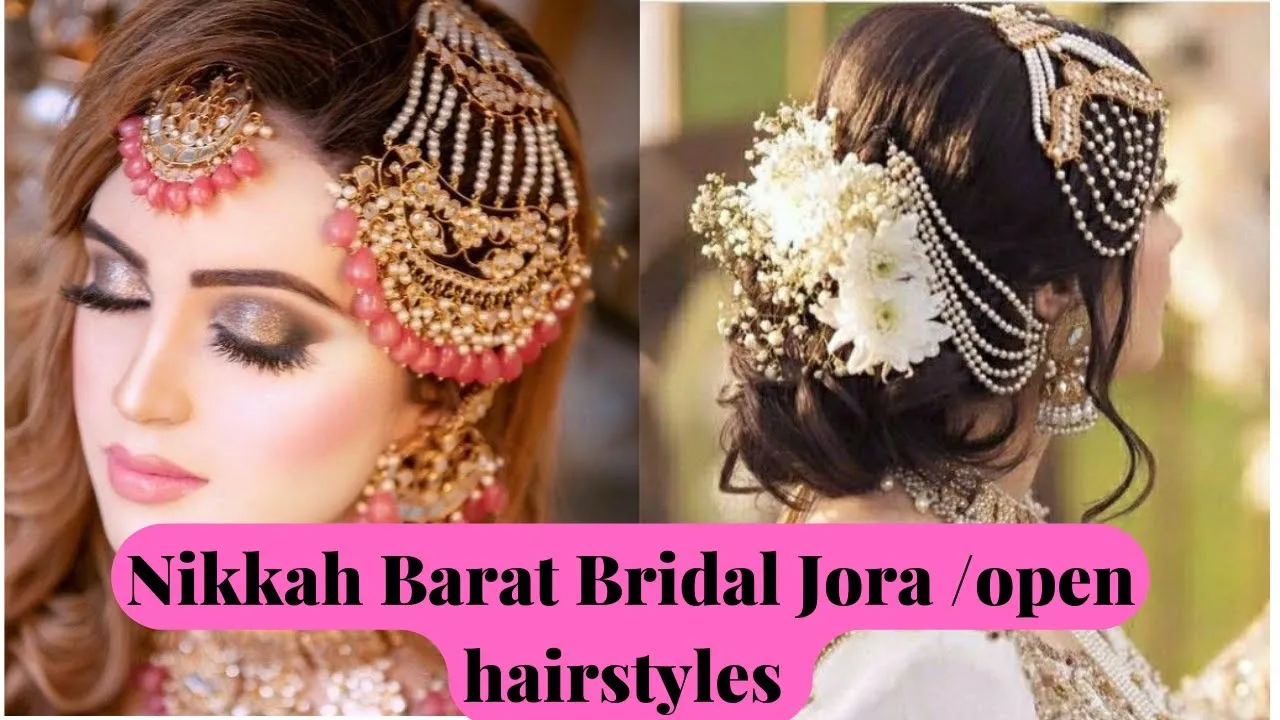 Nikkah Barat Bridal Jora open hairstyles ideas  Wedding day 