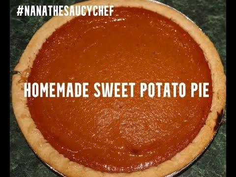 HOMEMADE SWEET POTATO PIE MADE FROM SCRATCH FULL VIDEO  YouTube