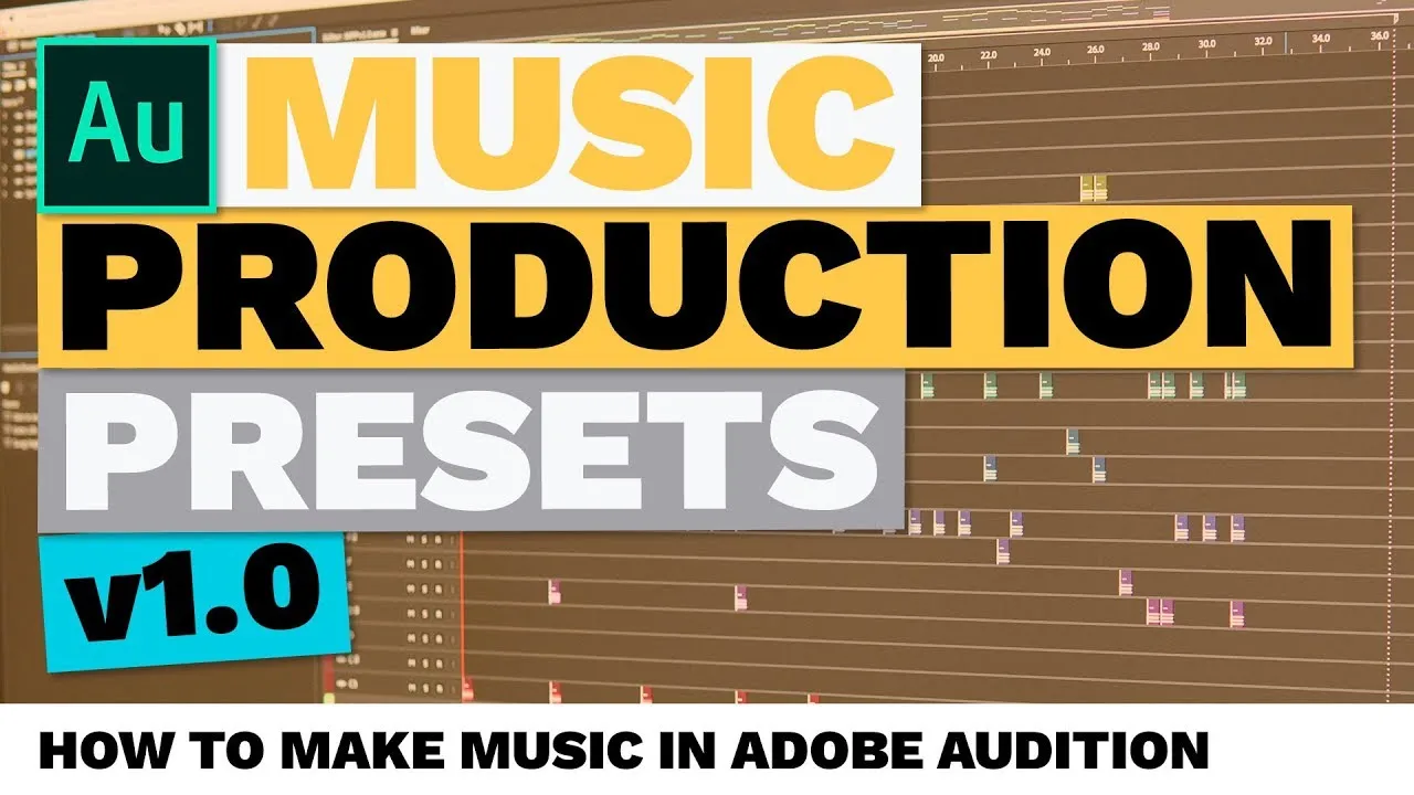 How to Make Music in Adobe Audition Music Production Presets  YouTube