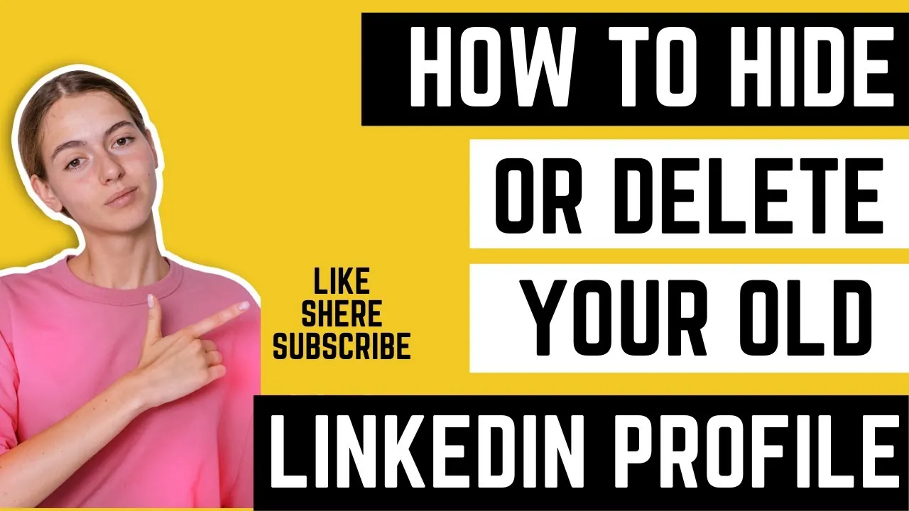 How to Hide or Delete your old LinkedIn profile  YouTube