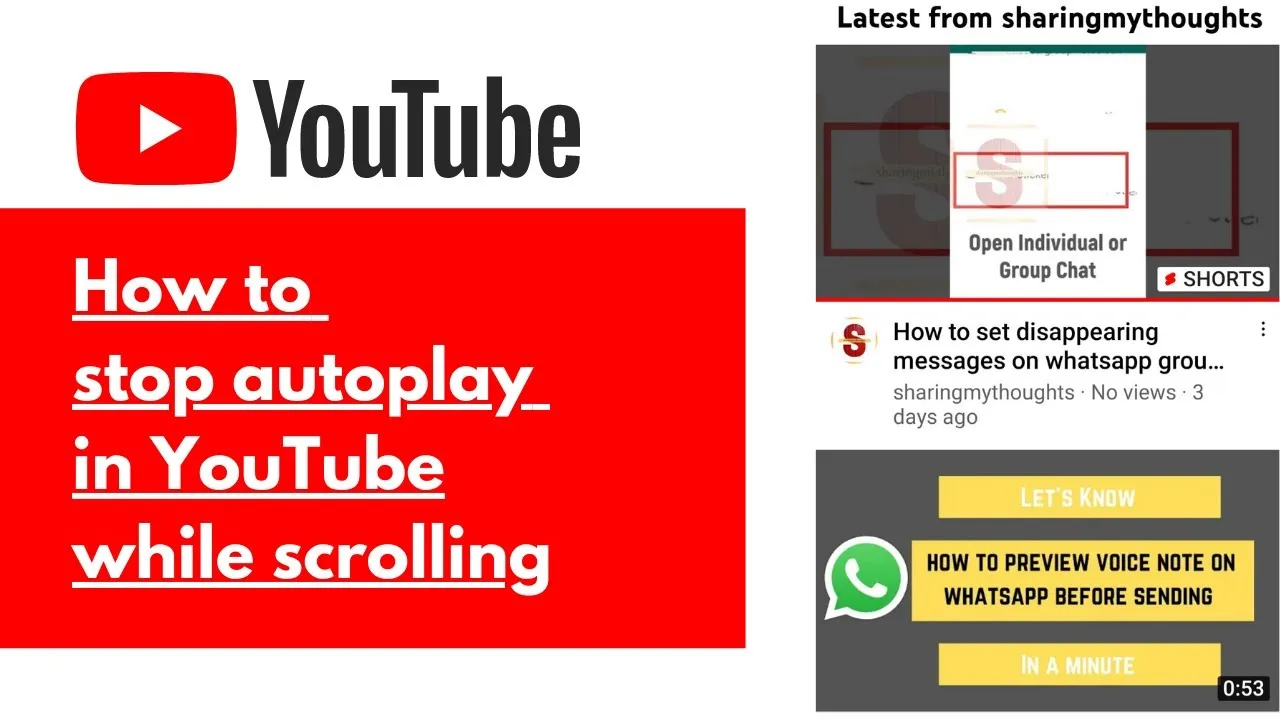 How to Stop YouTube from Playing Videos While Scrolling