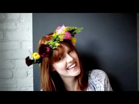 How To Make a DIY Floral Crown  YouTube