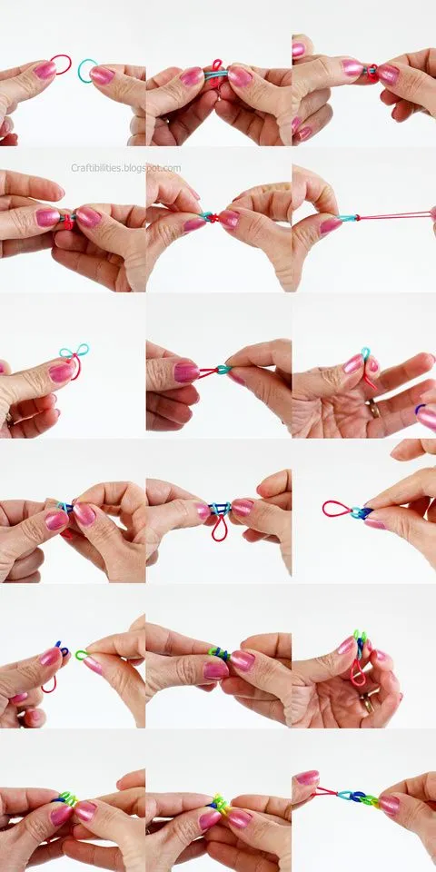 How To Make Rubber Band Bracelets With Your Fingers