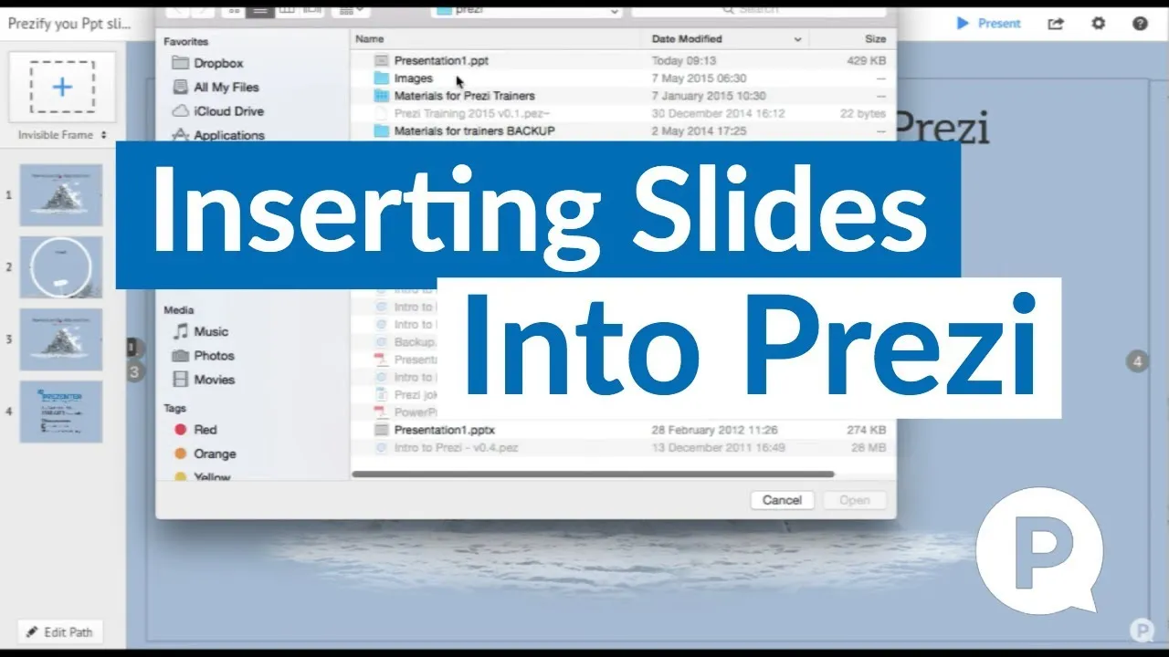 Inserting Slides into Prezi  YouTube