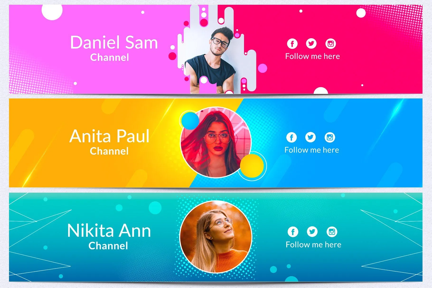 Modern Youtube Channel Art  Youtube channel art Channel art Social 