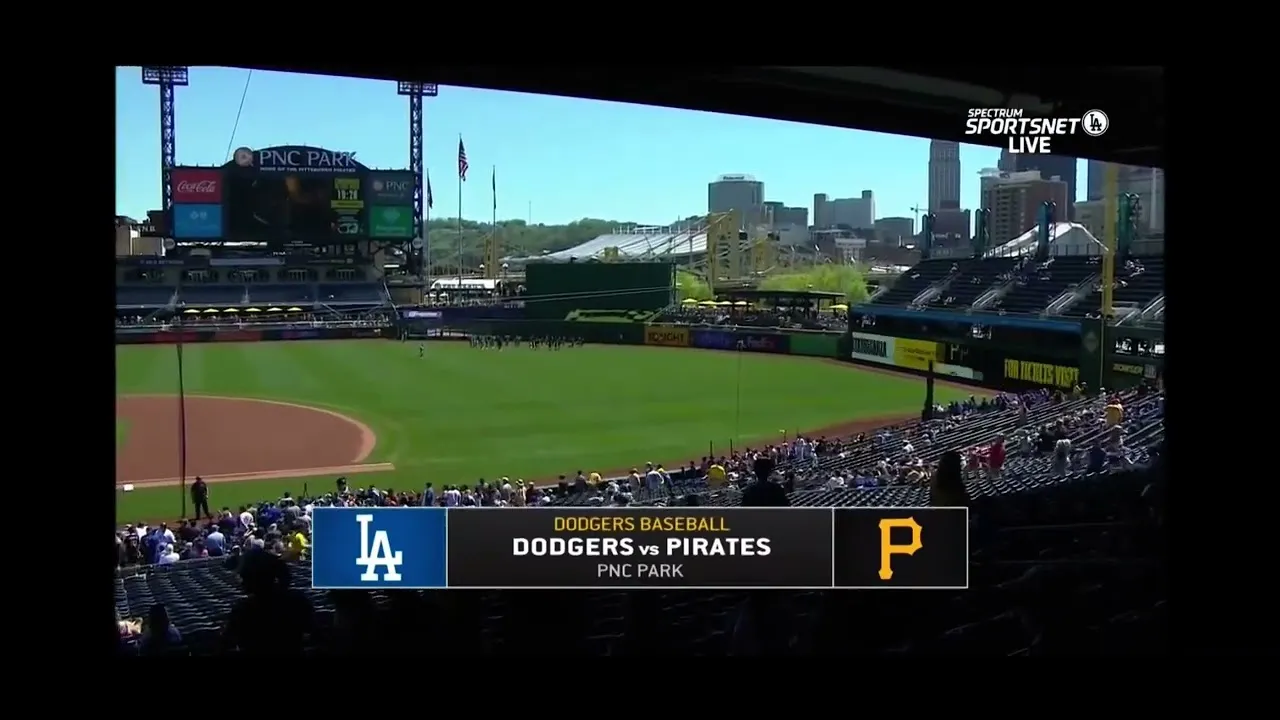 Spectrum SportsNet LA intro to Los Angeles Dodgers  Pittsburgh Pirates 