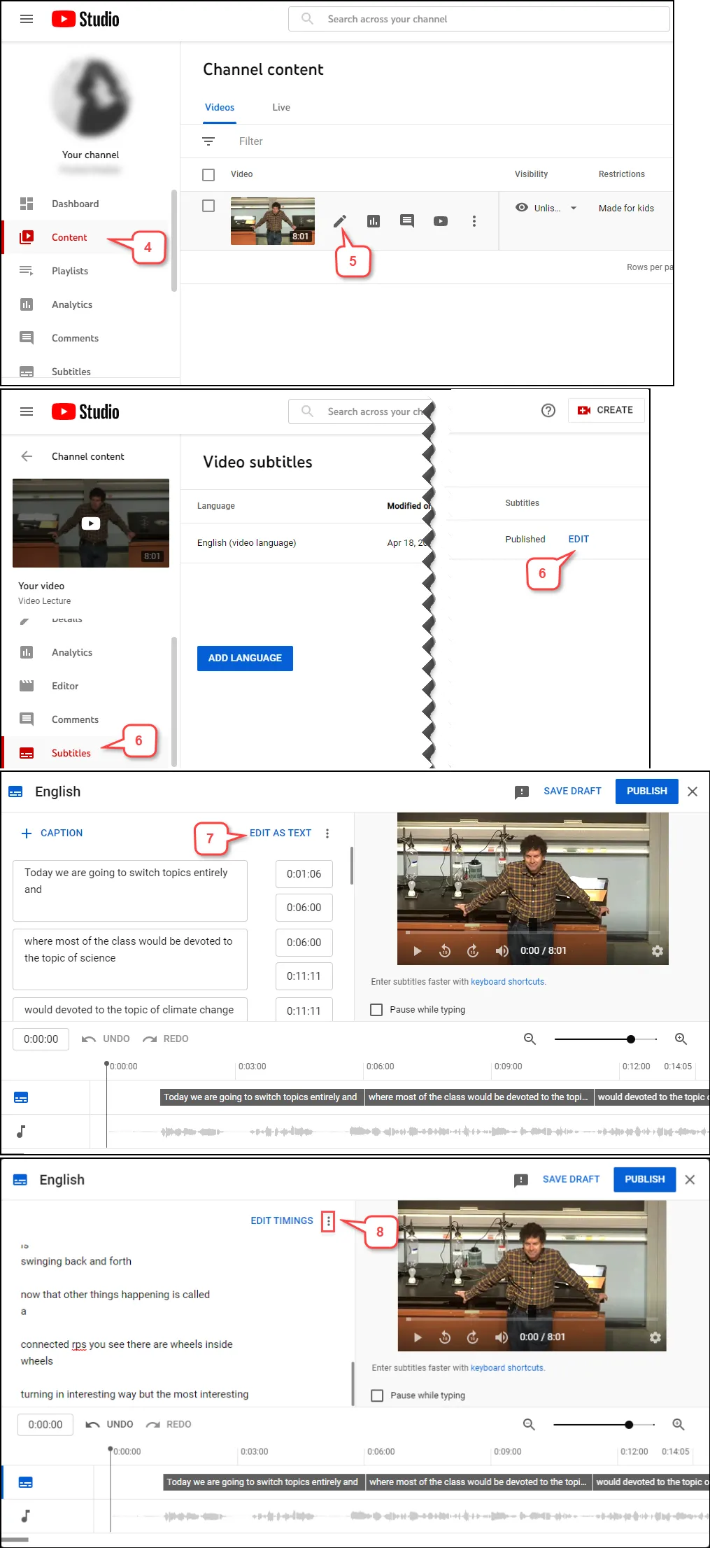 How to Download SubtitlesCaptions in YouTube  Instruction  UH