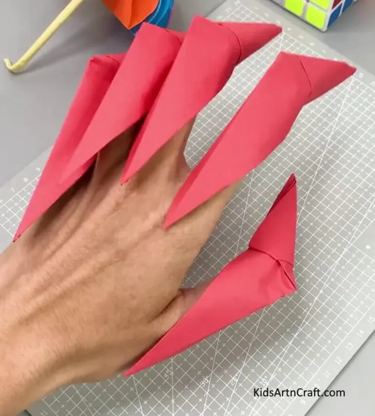 DIY Origami Paper Claws Easy Tutorial For Kids  Kids Art  Craft