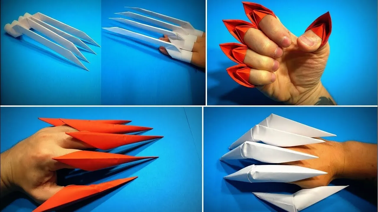 TOP 7 Origami Claws  How to Make a Paper Claws Halloween DIY  Easy 