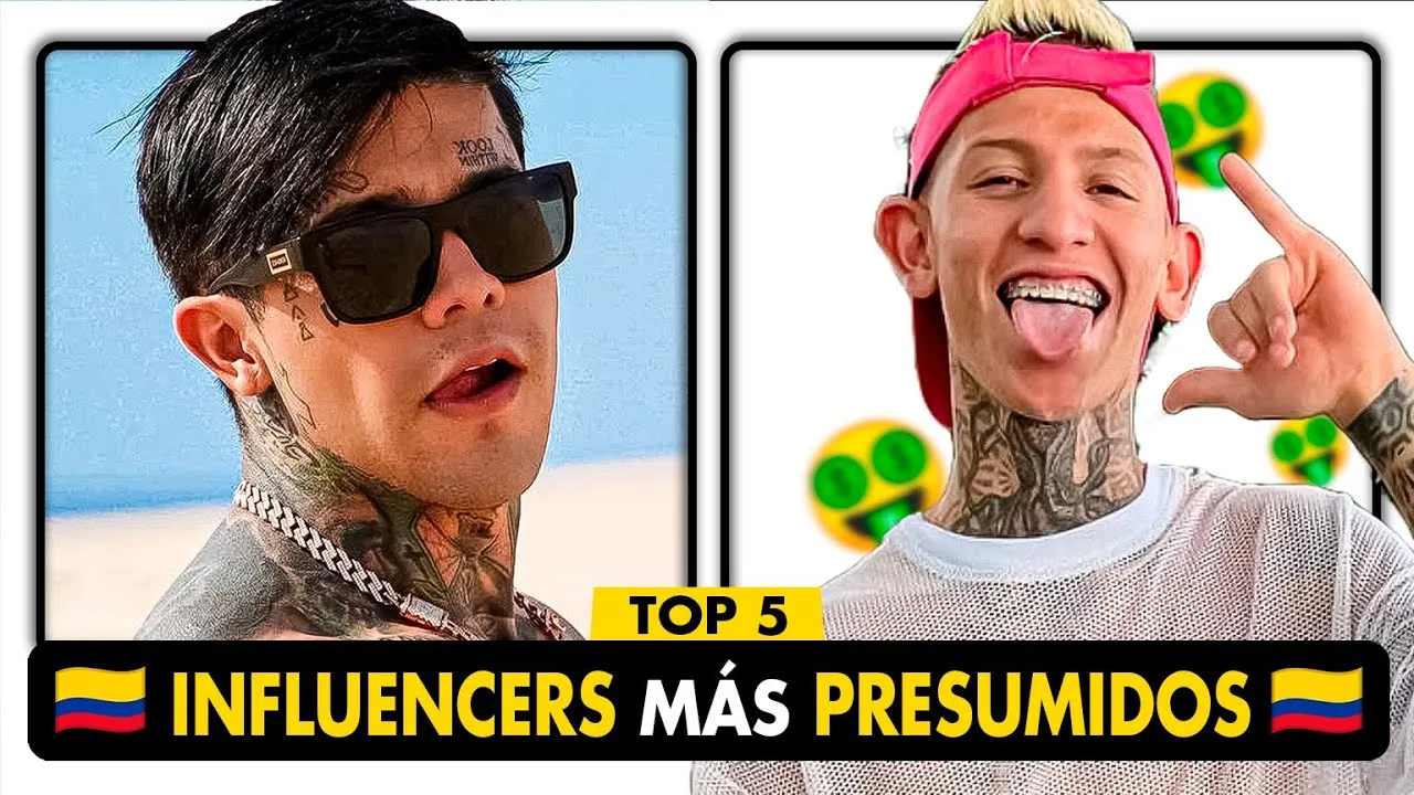 Los 5 INFLUENCERS ms PRESUMIDOS de COLOMBIA   YouTube