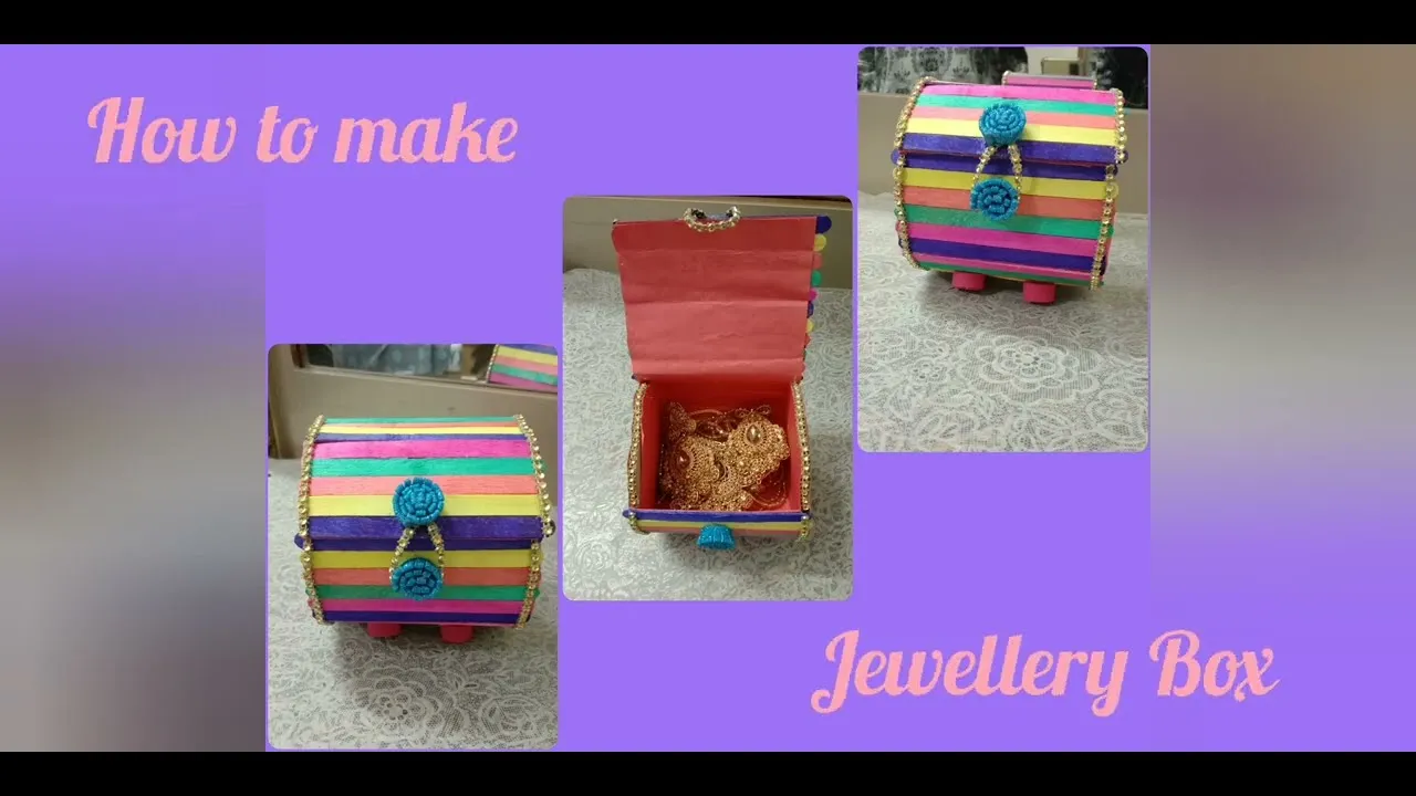 How to Create a Beautiful Jewellery Box Using Ice Cream Sticks