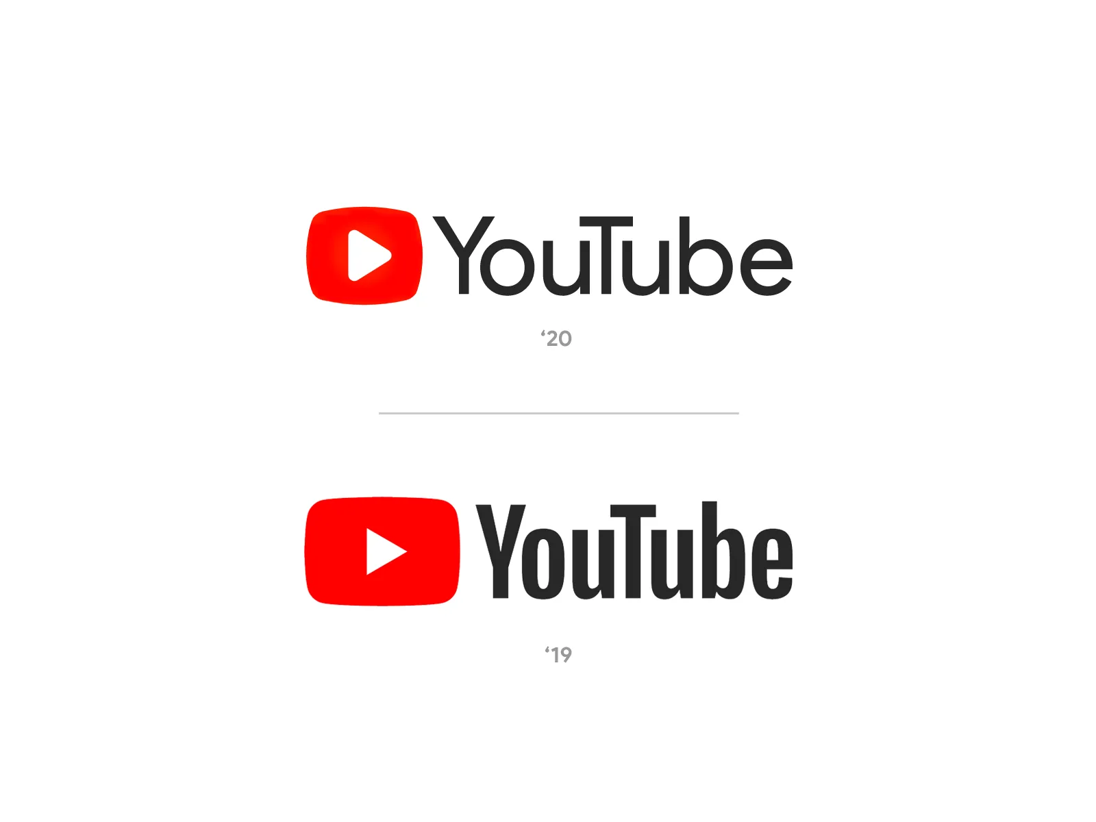 YouTube Logo Update New 2020 Google Rebrand Concept by By faith 