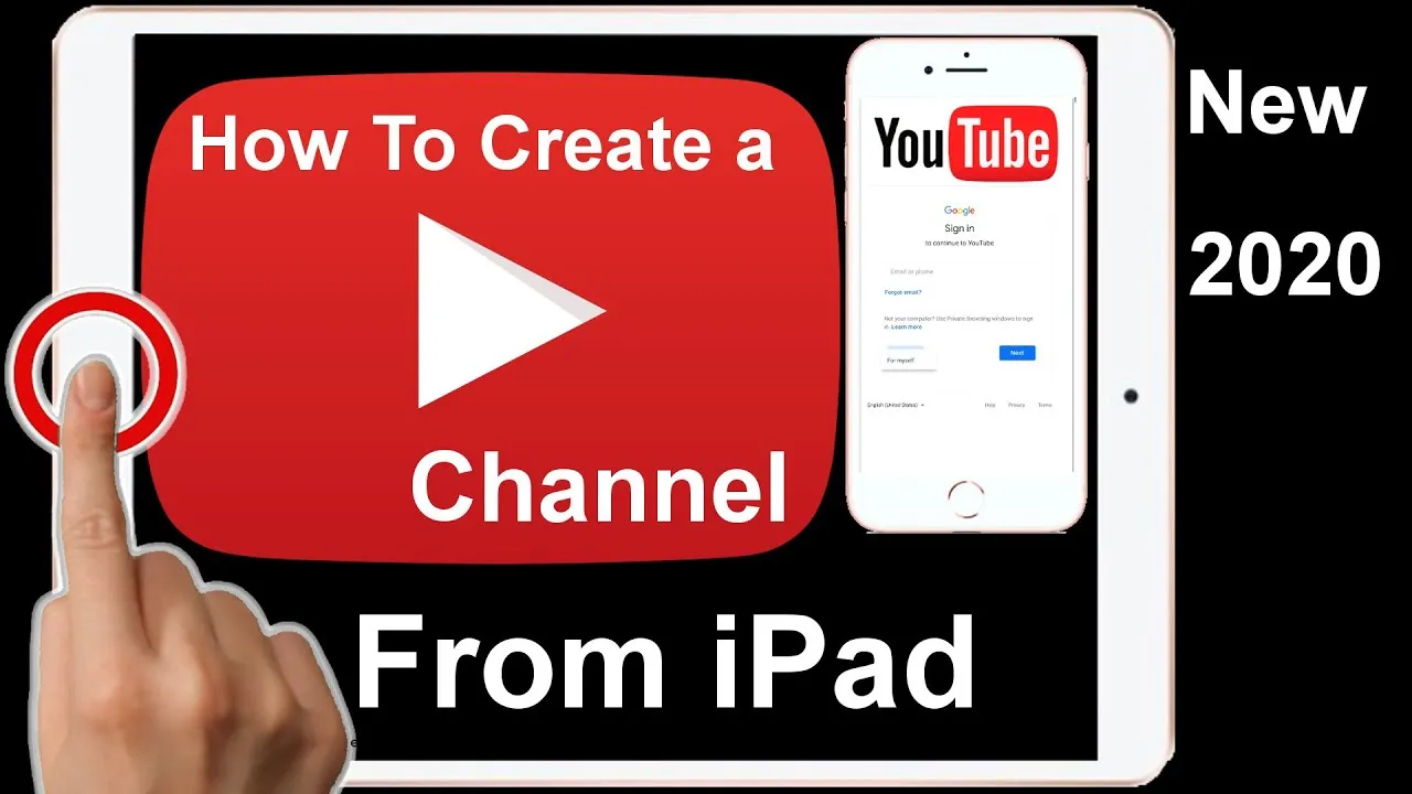 How To Make A YouTube Channel From iPad 2020 New  YouTube