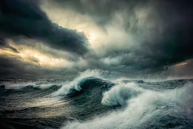 Storm Sea Background