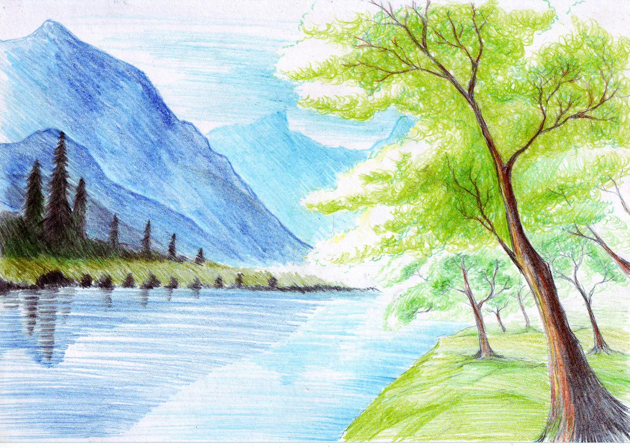 Easy Scenery Sketch A Beginners Guide to Capturing Natures Beauty