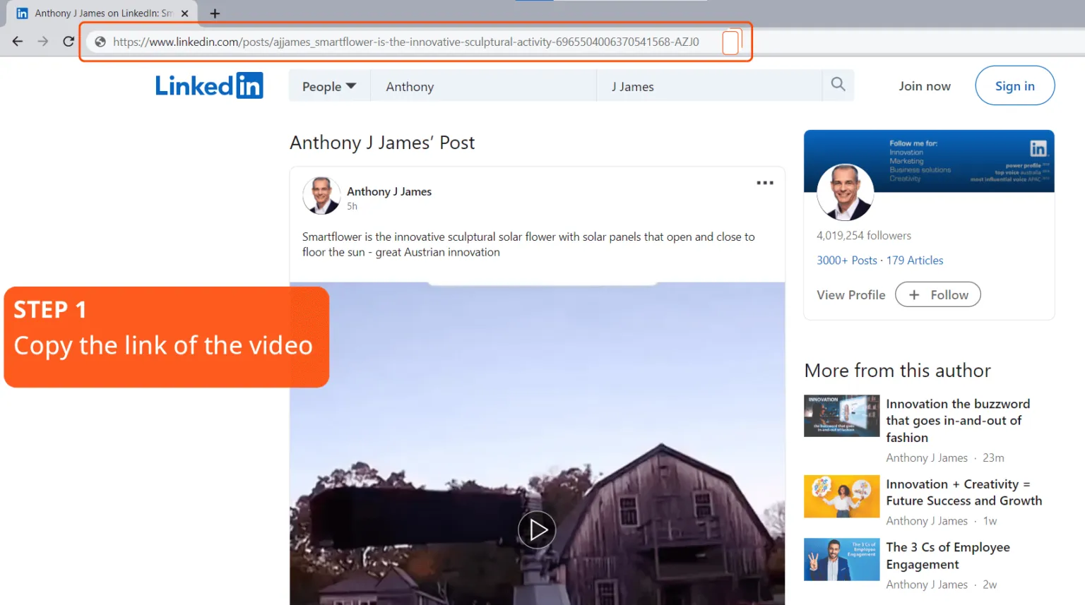 How to Download a Video from LinkedIn