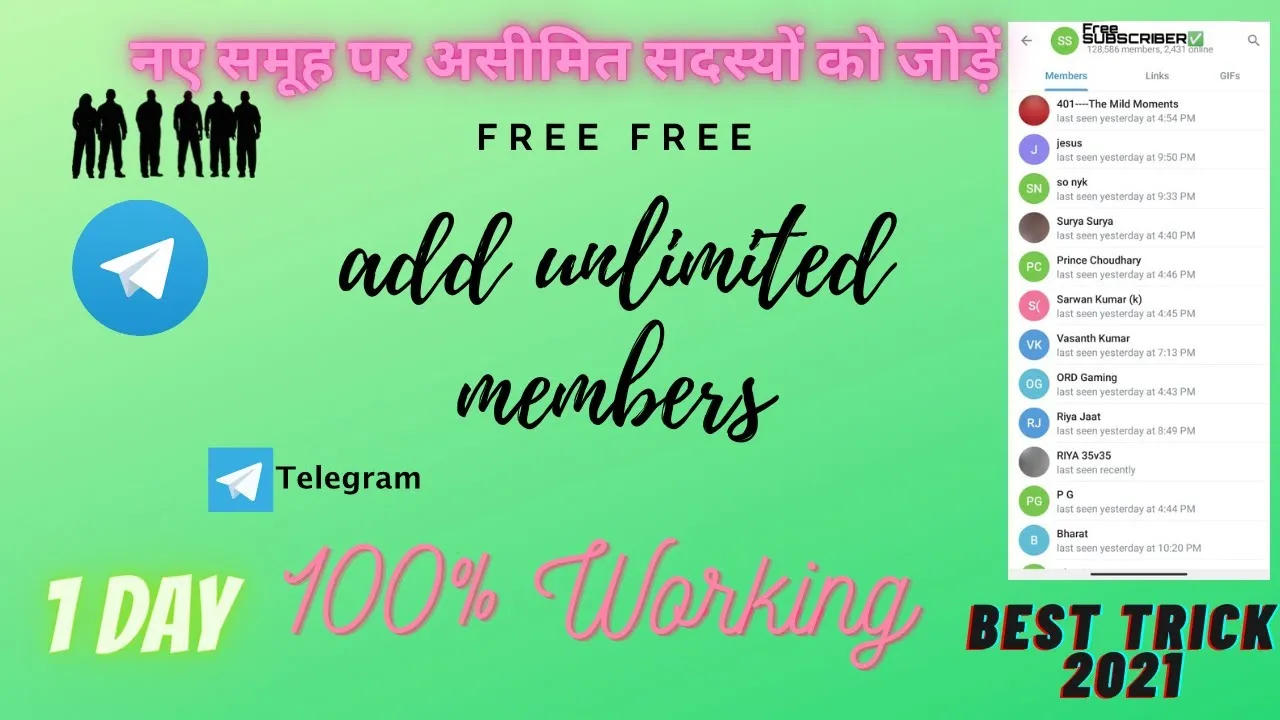 How To Get Unlimited Subscribers On Telegram Channel 2021  Telegram 